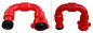 Красные высокие штуцеры трубки давления, 2&quot; радиус шарнирного соединения трубы смоквы 1502 кс длинный
